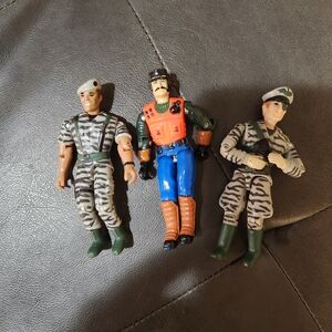 Hasbro Action Figure Trio with Camouflage and Red Vest